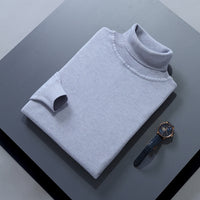 High Lapel Sweater Solid Color Casual