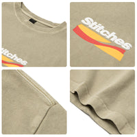 Men's Foam Color Printing Wash Short-sleeved T-shirt
