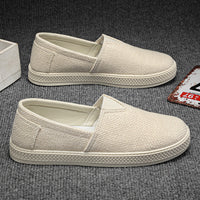 Linen Cloth Shoes Men's Breathable One Pedal Canvas