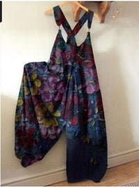 Independent Station Women's Innovative Printing Loose Casual Jumpsuit