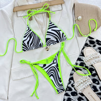 Fashion Triangle Pack Swimsuit Split