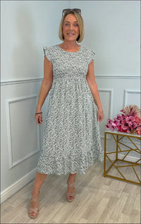 Women's Elegant Floral Print Dress