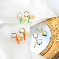 Niche Design Drop Oil Earrings