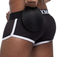 New Mesh Front And Back Buttocks Men's Boxer Briefs