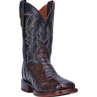 Men's Retro Square Head Embroidered Mid-calf Split Casual Wild Boots