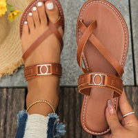 Plus-size Fashionable Womens Flat Sandals