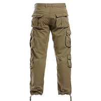 Mens Fleece-Lined Thickened Plus-Size Warm Loose-Fit Work Trousers