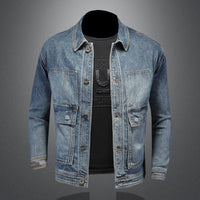 Spring European Style Fashion Elastic Denim Coat