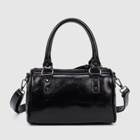 Fashionable Studded Large-capacity Pillow Racing Bowling Biker-inspired Tote And Shoulder Bag