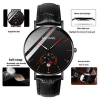 Trade Watch Stylish Black Technology Belt Refined Steel Korean Casual Calendar