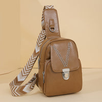 Womens Soft Leather Casual All-Match ShoulderCrossbody Bag