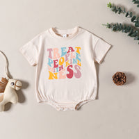 Infant Toddler Jumpsuit Cartoon Letter Print Jumpsuit