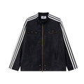 Season Loose American Street Windproof Zipper Decorations Leather Jacket