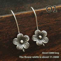 Homemade Sterling Silver Earrings Eardrop Silver Accessories Silver Ear Hook
