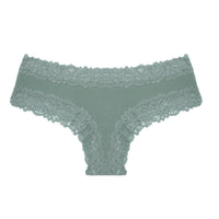 Rib Cotton Underwear Lace Sexy Pure Mid-waist French Style Women's Briefs