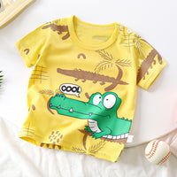 Children's Pure Cotton Cartoon Short-sleeved Korean