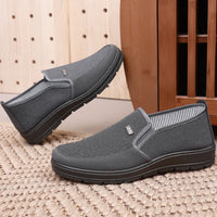 Men's Thin Shoes Slip-on Non-slip Elderly Dad Shoes Breathable Leisure