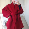 Short Double-faced Woolen Goods Classic Style Woolen Coat