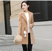 Women's Woolen Coat Women's Mid-length Korean Style