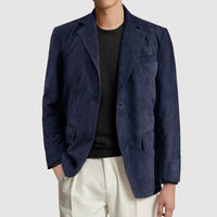 Men's Jacket Commute Leisure Printed Double Button Suit Jacket