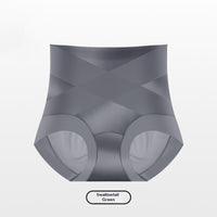 Womens Mid-to-High-Waist Seamless Light-Shaping Butt-Lifting Ultra-Thin Silk-Crotch Underwear