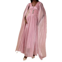 Women's Patchwork Chiffon French-style Long Dress