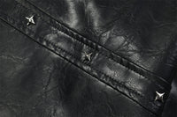 Turtle Crack Motorcycle Leather Outer Loose Leisure