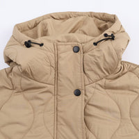 Womens Stylish Versatile Casual Waterproof Cotton-padded Hooded Jacket