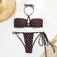 Fashion Women Tube Top Banded Bikini