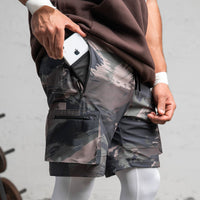Men's Sports And Leisure Running Workout Light Board Loose Pockets Quick-drying Shorts