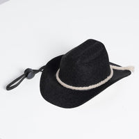 Black Pet And Bib Set Cotton Rope Denim Hat With Square Scarf Cat And Dog PartyFestival Hats