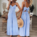Fashionable Women's Jumpsuit With A Large Bow