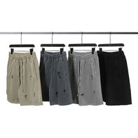 High Street Ins Washed And Worn Dyed Straight Shorts