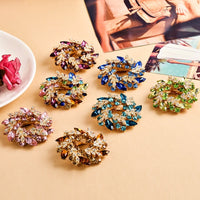 Korean Style Bauhinia Brooch Scarf Pin Dual-use Fashion Crystal Diamond Brooch