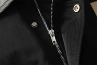 Street Multi-pocket Bomber Jacket Men's Contrast Color