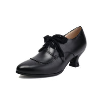 Pointed-toe Chunky-heel Womens Shoes