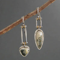 Fashionable Best-selling Minimalist Two-tone Asymmetrical Earrings