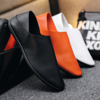 Spring And Autumn Men's Casual Shoes PU Breathable Soft Bottom Gommino