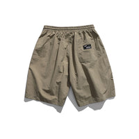 Solid Color Large Pocket Straight Cropped Pants Japanese Fashion Brand
