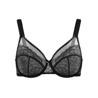 Women's Plus Size Bra Ultra-thin See-through Underwear