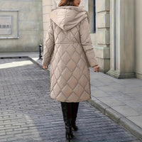 Fashionable Temperament Drawstring Waist Cold Protective Clothing