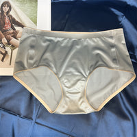 Mid-waist Silk Underwear Antibacterial Comfortable Seamless Classic Girl