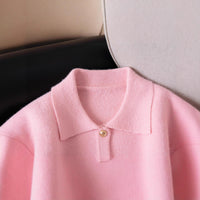 Fashion Wear College Style Sweet Cute Short Knitted Sweater