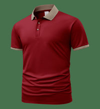 Summer Polo Shirt Printed T-shirt Short Sleeve High-end Lapel