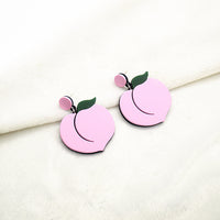 Bold And Eye-catching Cherry Earrings With A Striking Design