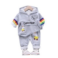 Baby Sports Long-sleeved Hooded T-shirt Trousers Two-piece Children's Suit Trend