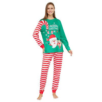 New Cartoon Santa Claus Letter Printing Parent-child Christmas Pajamas Home Wear Suit