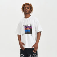 Silhouette Landscape Printing Short Sleeve Men