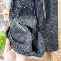 Girl's High Quality Foreign Style All-match Thickened Soft Waxy Velvet