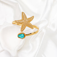 Ocean-Style Flower And Starfish Bracelet For A Beachy Vibe